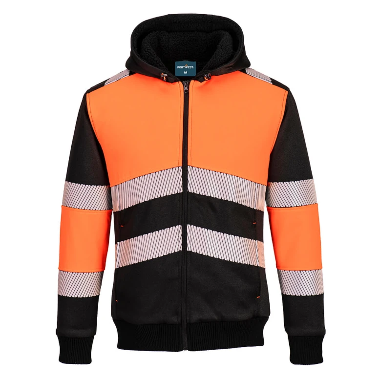 Sudadera de Trabajo Alta Visibilidad con Capucha Invernal Portwest PW377