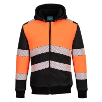 Sudadera de Trabajo Alta Visibilidad con Capucha Invernal Portwest PW377