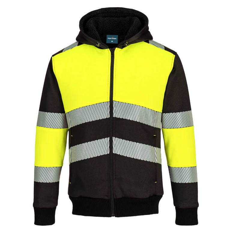 Sudadera de Trabajo Alta Visibilidad con Capucha Invernal Portwest PW377
