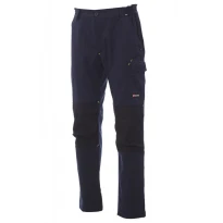 Liquidación total -Pantalón de trabajo Worker Tech Multibolsillos Multisaison rodilleras - Payper AY 7309 Talla 3XL negro/negro