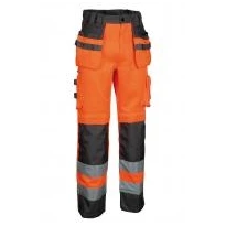 Liquidación total - Pantalones de trabajo Alta Visibilidad Multibolsillos Cofra Blinding V078-0-00 Talla 56 Amarillo antracita