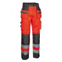 Liquidación total - Pantalones de trabajo Alta Visibilidad Multibolsillos Cofra Blinding V078-0-00 Talla 56 Amarillo antracita