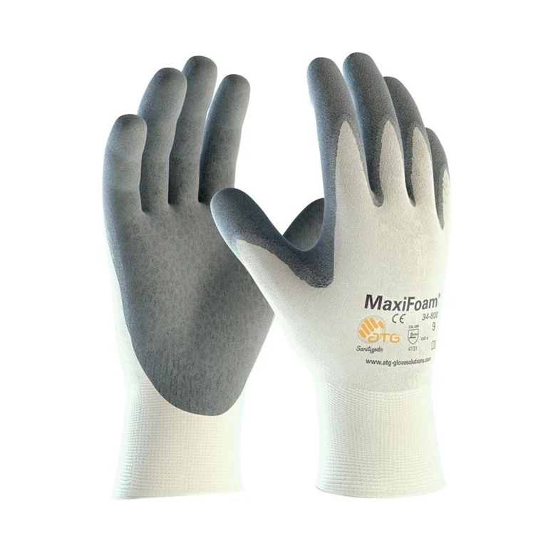 12 Pares - Guantes de trabajo ATG Maxifoam de nitrilo 34-800