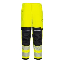 Pantalones de Trabajo Alta Visibilidad Multibolsillos Ignífugos Multi-normas Mujer Portwest FR409