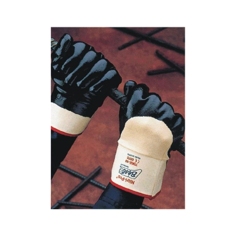 Guantes Showa 7066 en Nitrilo Antiabrasión con puño reforzado SH7066