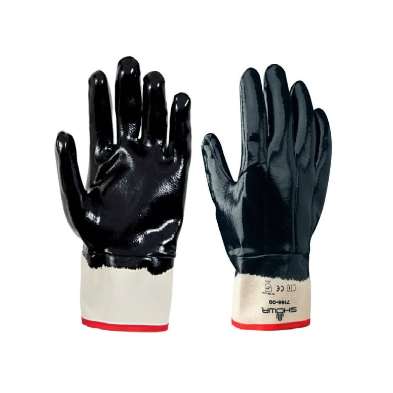 Guantes Showa 7166 recubiertos totalmente de nitrilo sh7166