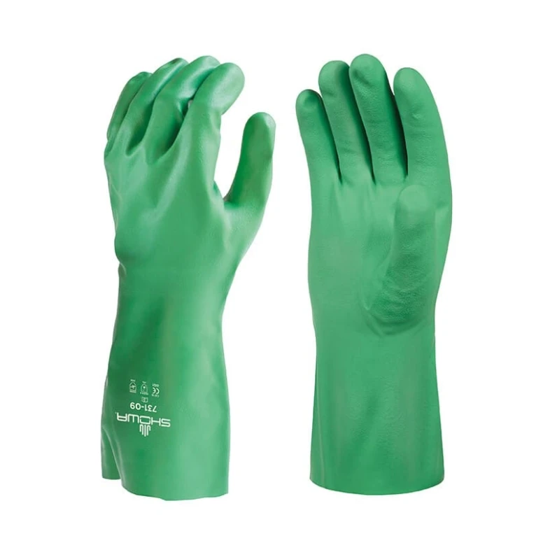 12 Pares - Guantes Showa 731 EBT de Nitrilo BIODEGRADABLES sh731