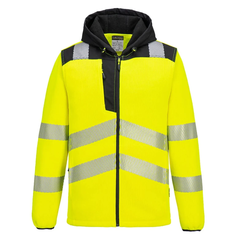 Chaqueta de Trabajo Alta Visibilidad Multibolsillos con Capucha Portwest PW335