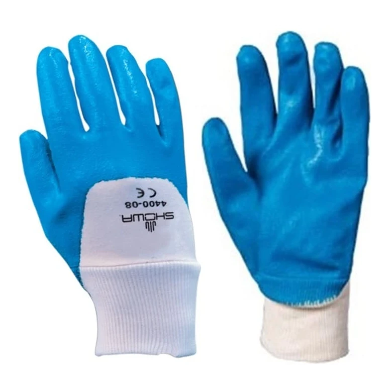 Guante Showa 4400 Antiaceite / Antiabrasión recubierto en Nitrilo sh4400