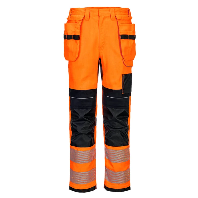 Pantalón de Trabajo Alta Visibilidad Multibolsillos Ignífugo Portwest FR415