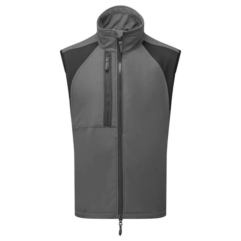 Chaleco de Trabajo Multibolsillos Softshell Cortavientos Impermeable Portwest CD876