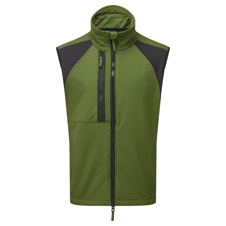 Chaleco de Trabajo Multibolsillos Softshell Cortavientos Impermeable Portwest CD876