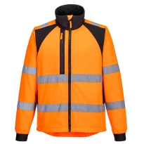 Chaqueta de Trabajo de Alta Visibilidad Impermeable Multibolsillos Cortavientos con Cremallera Completa Portwest CD875
