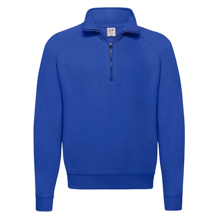 Sudadera de trabajo Fruit of The Loom con cuello con cremallera y cinta Classic FR621140
