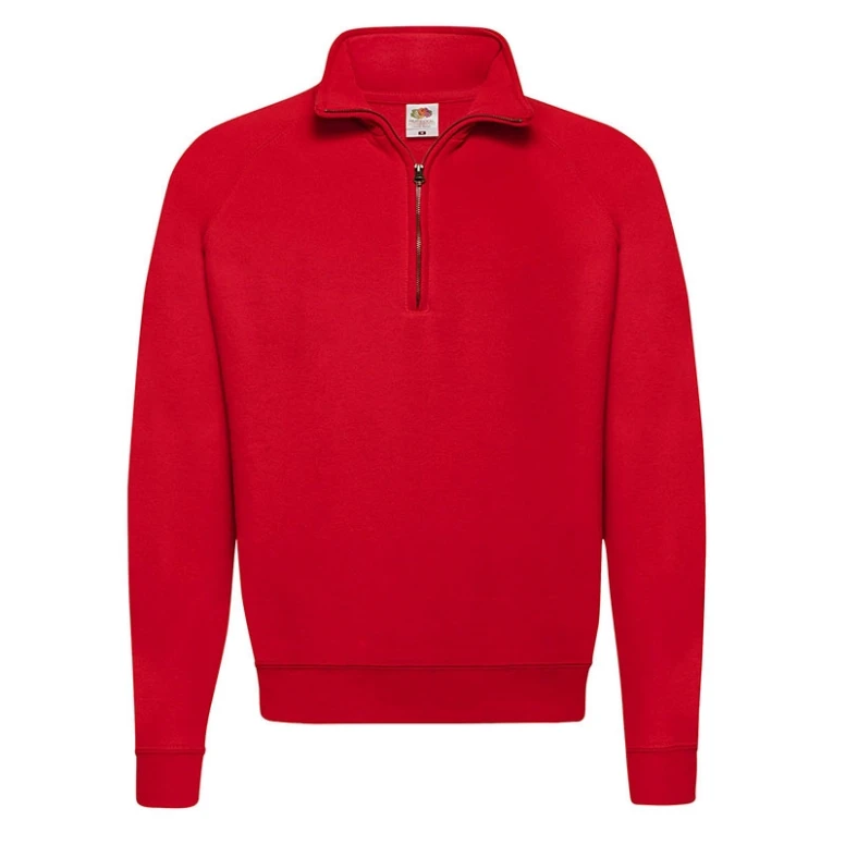 Sudadera de trabajo Fruit of The Loom con cuello con cremallera y cinta Classic FR621140