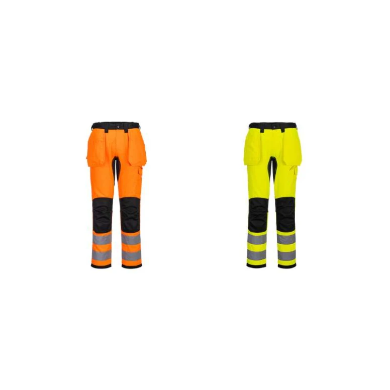 Pantalón de Trabajo de Alta Visibilidad Multibolsillos Stretch Portwest CD889