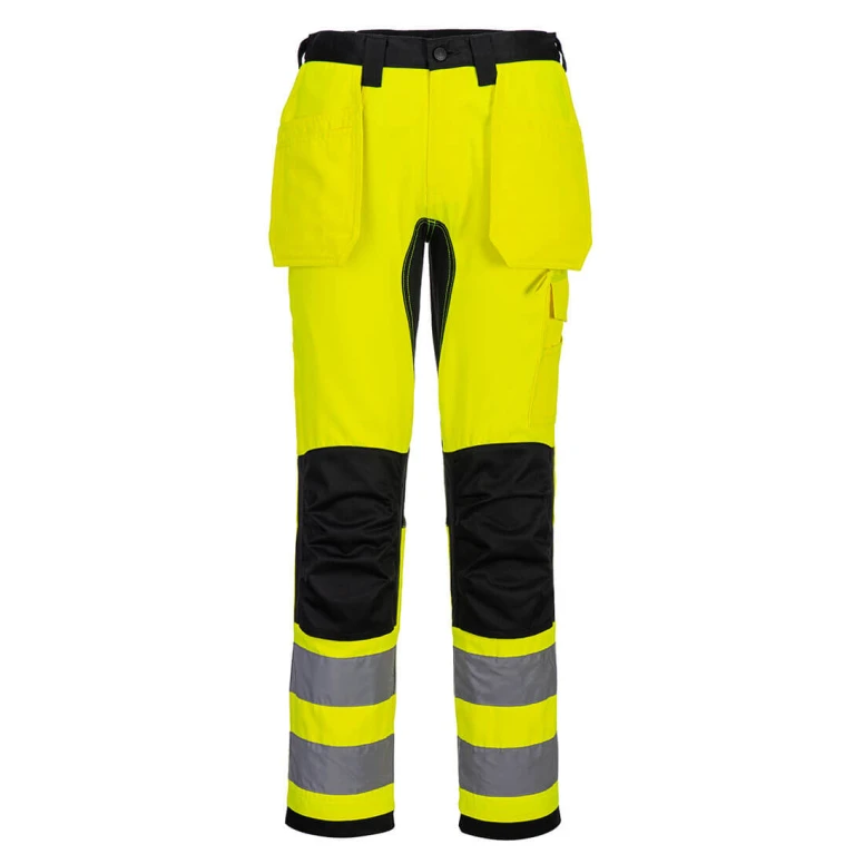 Pantalón de Trabajo de Alta Visibilidad Multibolsillos Stretch Portwest CD889