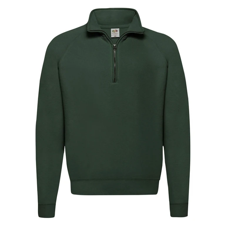 Sudadera de trabajo Fruit of The Loom con cuello con cremallera y cinta Classic FR621140