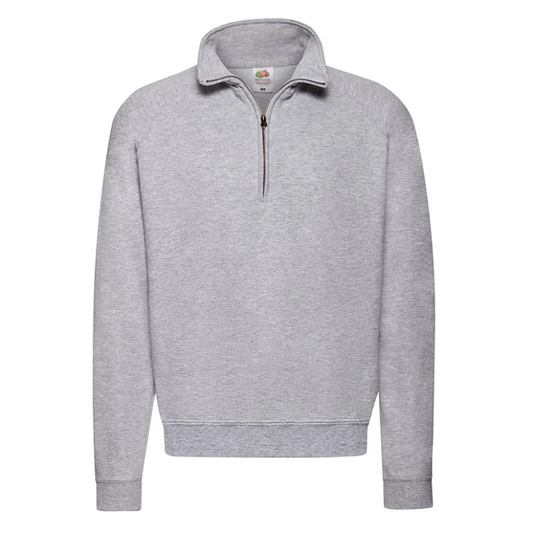 Sudadera de trabajo Fruit of The Loom con cuello con cremallera y cinta Classic FR621140