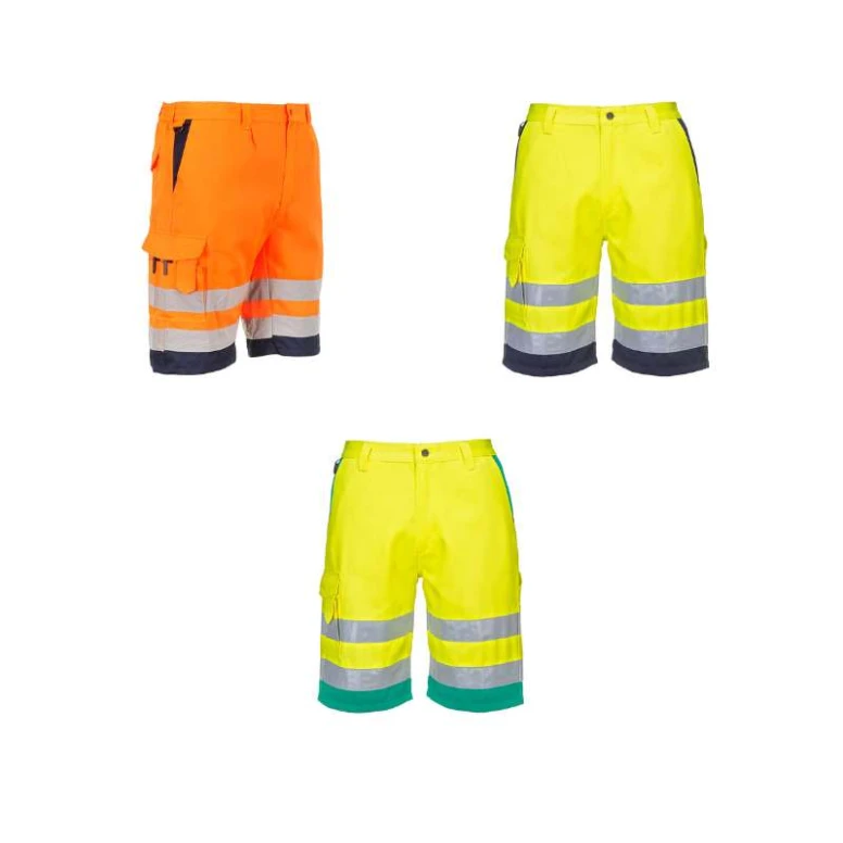 Bermuda de Trabajo Alta Visibilidad Multibolsillos Portwest L043