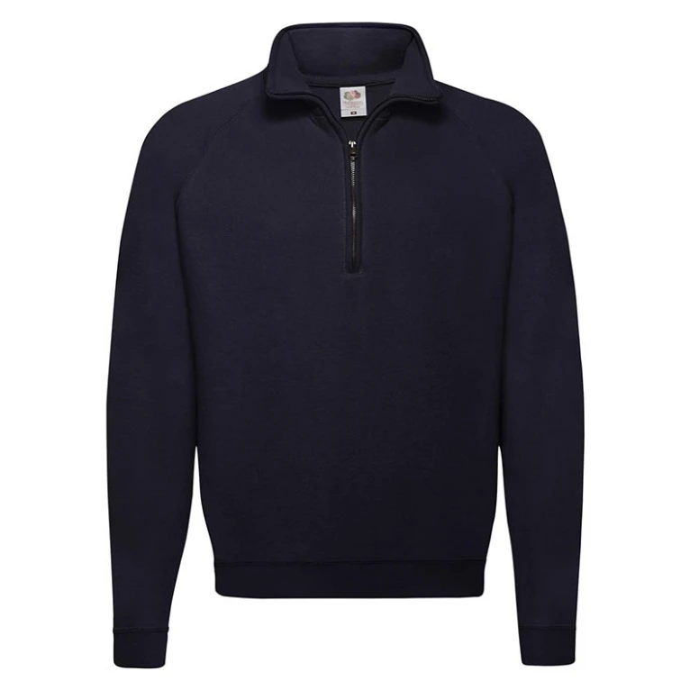 Sudadera de trabajo Fruit of The Loom con cuello con cremallera y cinta Classic FR621140