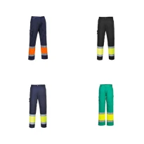 Pantalón de Trabajo Alta Visibilidad Multibolsillos Ligero Portwest L049