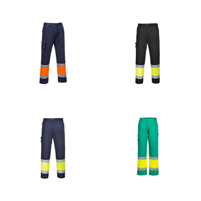 Pantalón de Trabajo Alta Visibilidad Multibolsillos Ligero Portwest L049