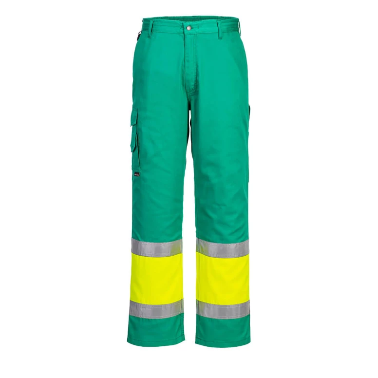 Pantalón de Trabajo Alta Visibilidad Multibolsillos Ligero Portwest L049