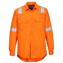 Camisa de Trabajo Alta Visibilidad Ligera Multibolsillos Multi-norma Ignífuga Portwest FR720