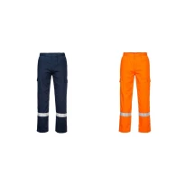 Pantalones de Trabajo Ligeros Alta Visibilidad Multibolsillos Ignífugos Multi-norma Portwest FR412