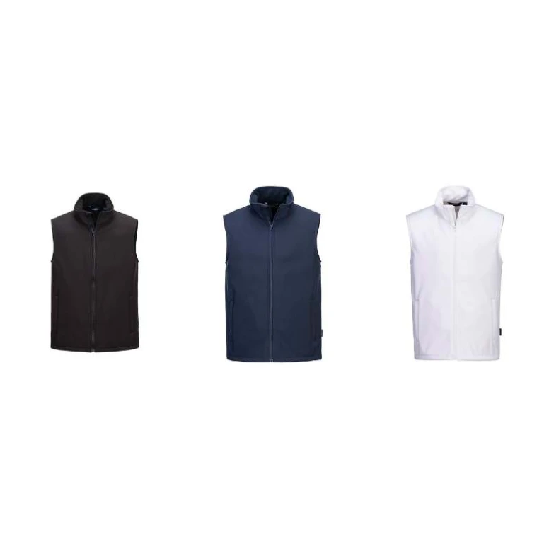 Chaleco de Trabajo Softshell Impermeable con Cremallera Completa Portwest TK22