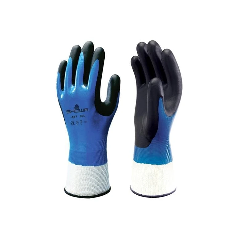 Guantes Showa 477 de espuma de nitrilo con forro aislante TÉRMICO impermeable SH477