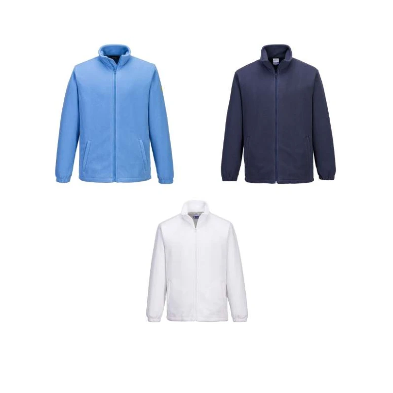 Chaqueta de Trabajo de Forro Polar Antiestática con Cremallera Completa Portwest AS26