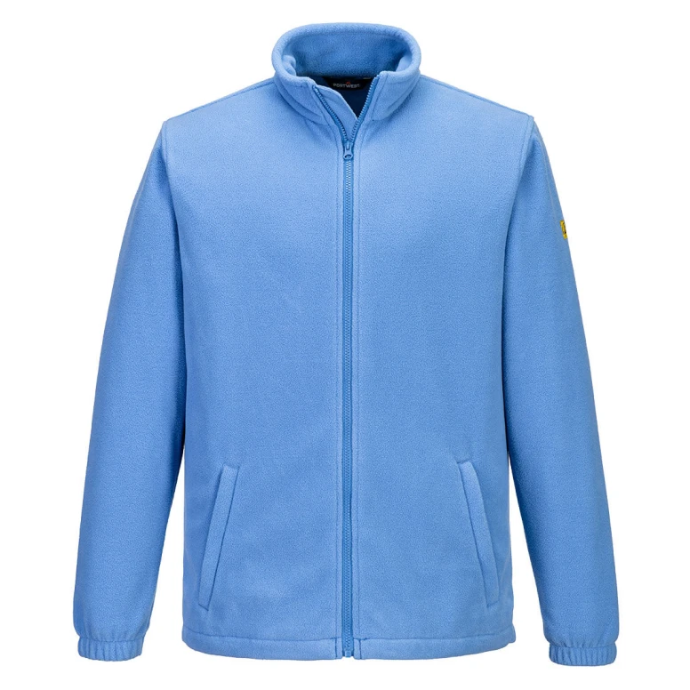Chaqueta de Trabajo de Forro Polar Antiestática con Cremallera Completa Portwest AS26