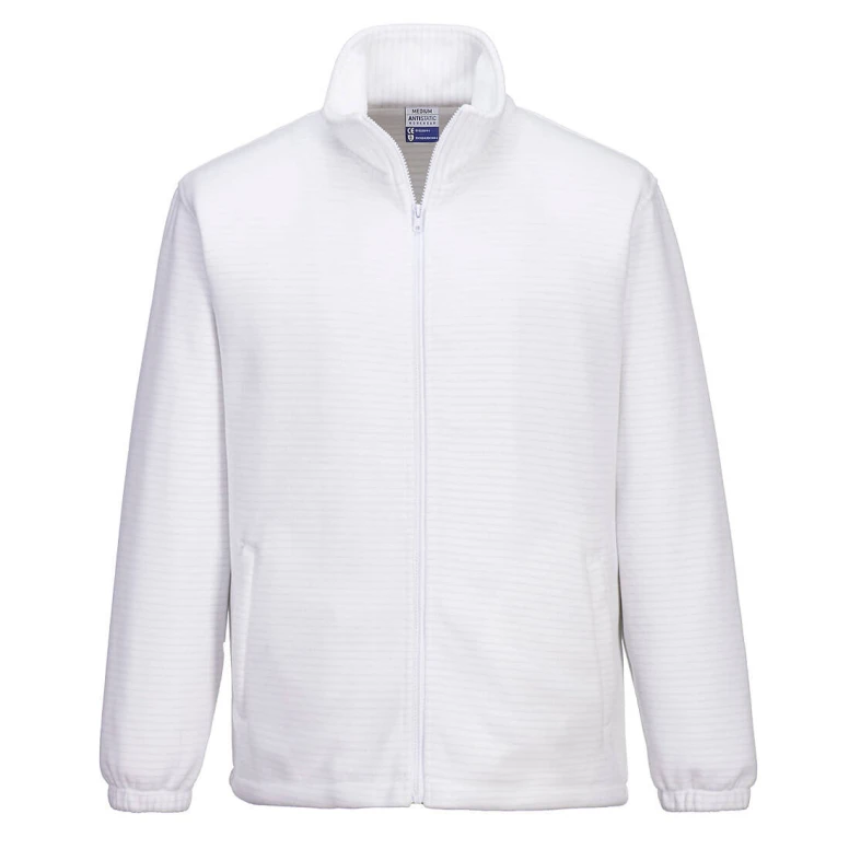 Chaqueta de Trabajo de Forro Polar Antiestática con Cremallera Completa Portwest AS26