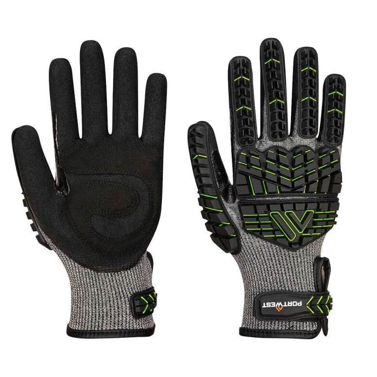 Guantes de trabajo de espuma de nitrilo elásticos anticorte antiabrasión Portwest A755