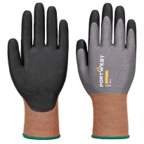 Guantes de Trabajo Recubiertos de Nitrilo Anticorte Elásticos Portwest CT21