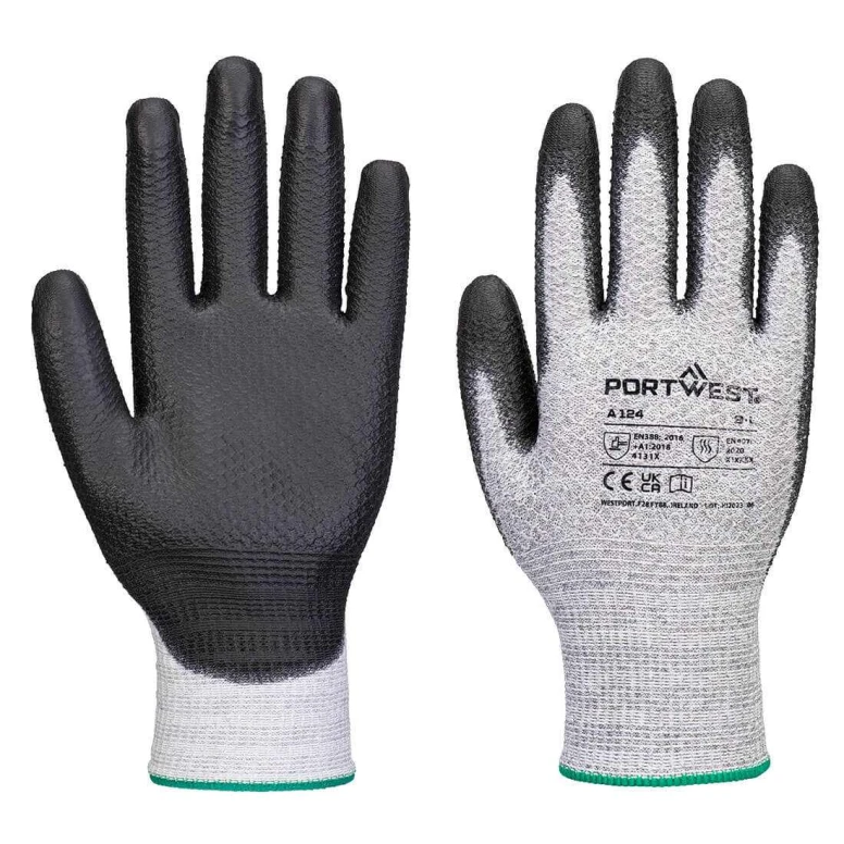 Guantes de Trabajo Anticorte Antidesgaste Anticalor Elásticos Portwest A124