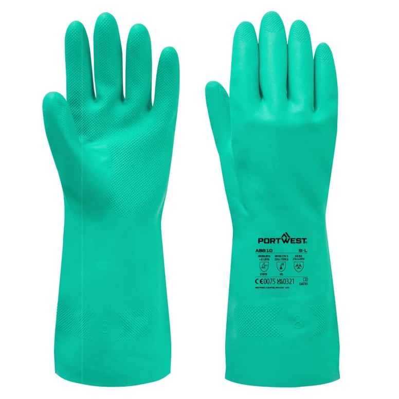 Guantes de Trabajo Recubiertos de Nitrilo Anticorte Portwest AB810