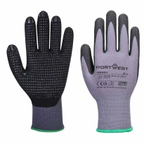 12 Piezas - Guantes de Trabajo Recubiertos de Nitrilo Anticorte Stretch Portwest AB351