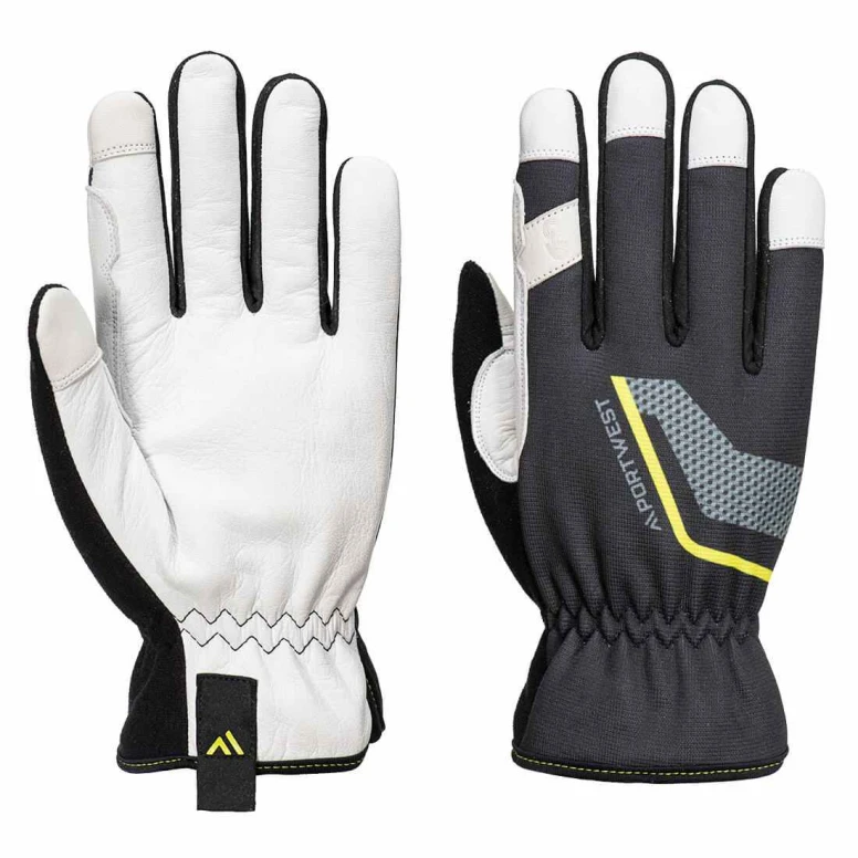Guantes de Trabajo de Cuero Anticorte Stretch Portwest A775