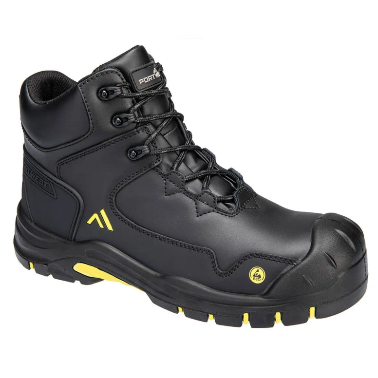 Botas de seguridad impermeables sin metal Portwest Apex S3S ESD HRO SR SC FO FC18