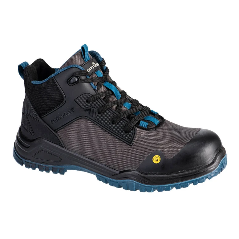 Botas de Seguridad Impermeables Sin Metal Portwest Bevel S3S ESD SR FO FE01