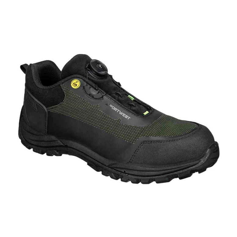 Zapatos de seguridad bajos cierre BOA Portwest Girder S3S ESD SR FO FE05