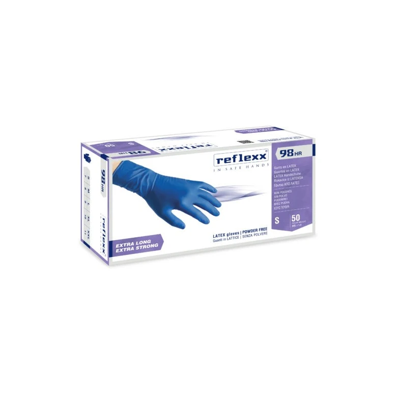 Guantes de látex High Risk sin polvo Reflexx 98 HR