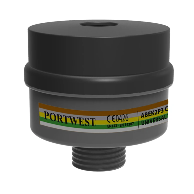 4 Piezas - Filtro Combinado para Máscara de Trabajo Portwest ABEK2P3 P976