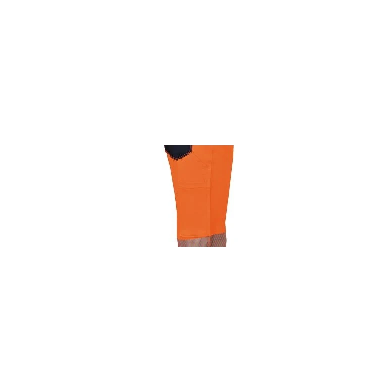 Liquidación total-Pantalon de trabajo Alta Visibilidad Elástico Multibolsillos Cofra Guaitire V601-0-02 Talla 58 Amarillo marino