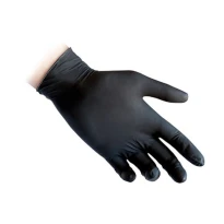 Guantes de Nitrilo Negros Reflexx N81 sin polvo