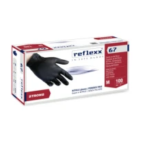 Guantes de Nitrilo Negros sin polvo Reflexx 67