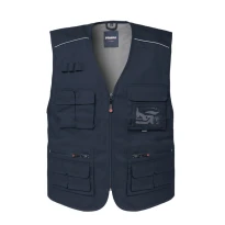 Liquidación total - Chaleco de trabajo Multibolsillos Rossini Florida HH298 talla L Negro